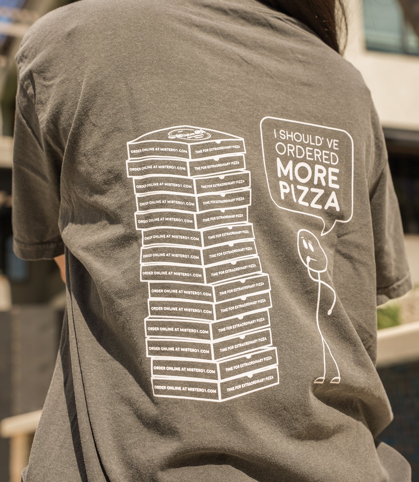 "I Should've Ordered More Pizza" Tee - Gray