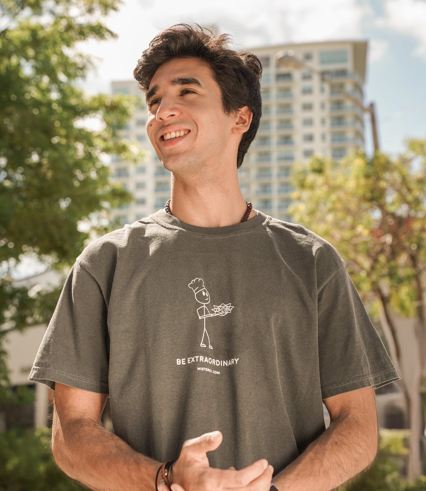 Stick Figure Classic Tee - Gray