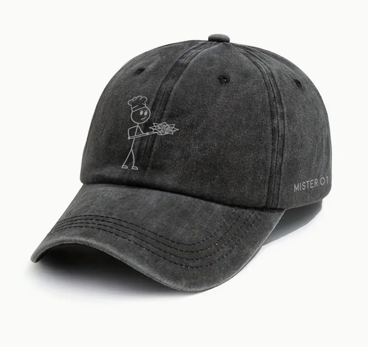 Stick Figure Classic Hat - Gray