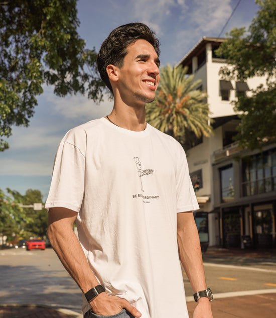 Stick Figure Classic Tee -White