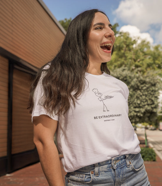 Stick Figure Classic Tee -White