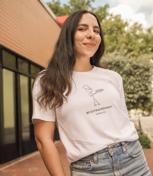 Stick Figure Classic Tee -White