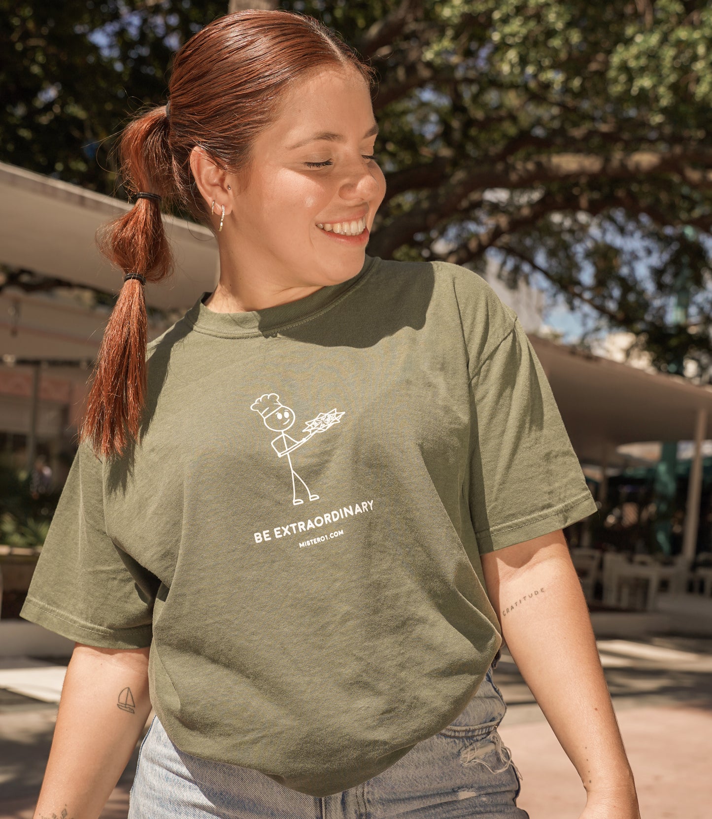 Stick Figure Classic Tee - Green