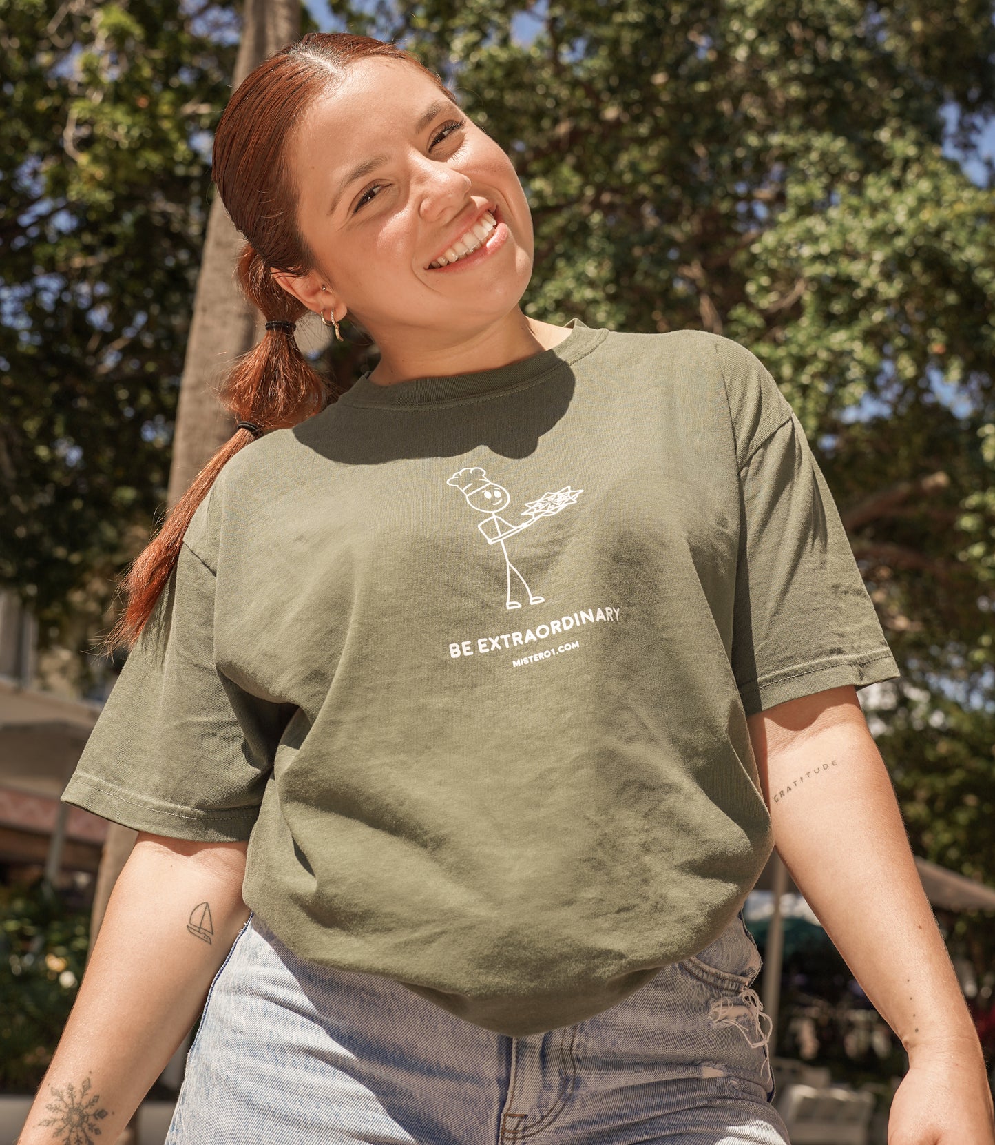 Stick Figure Classic Tee - Green
