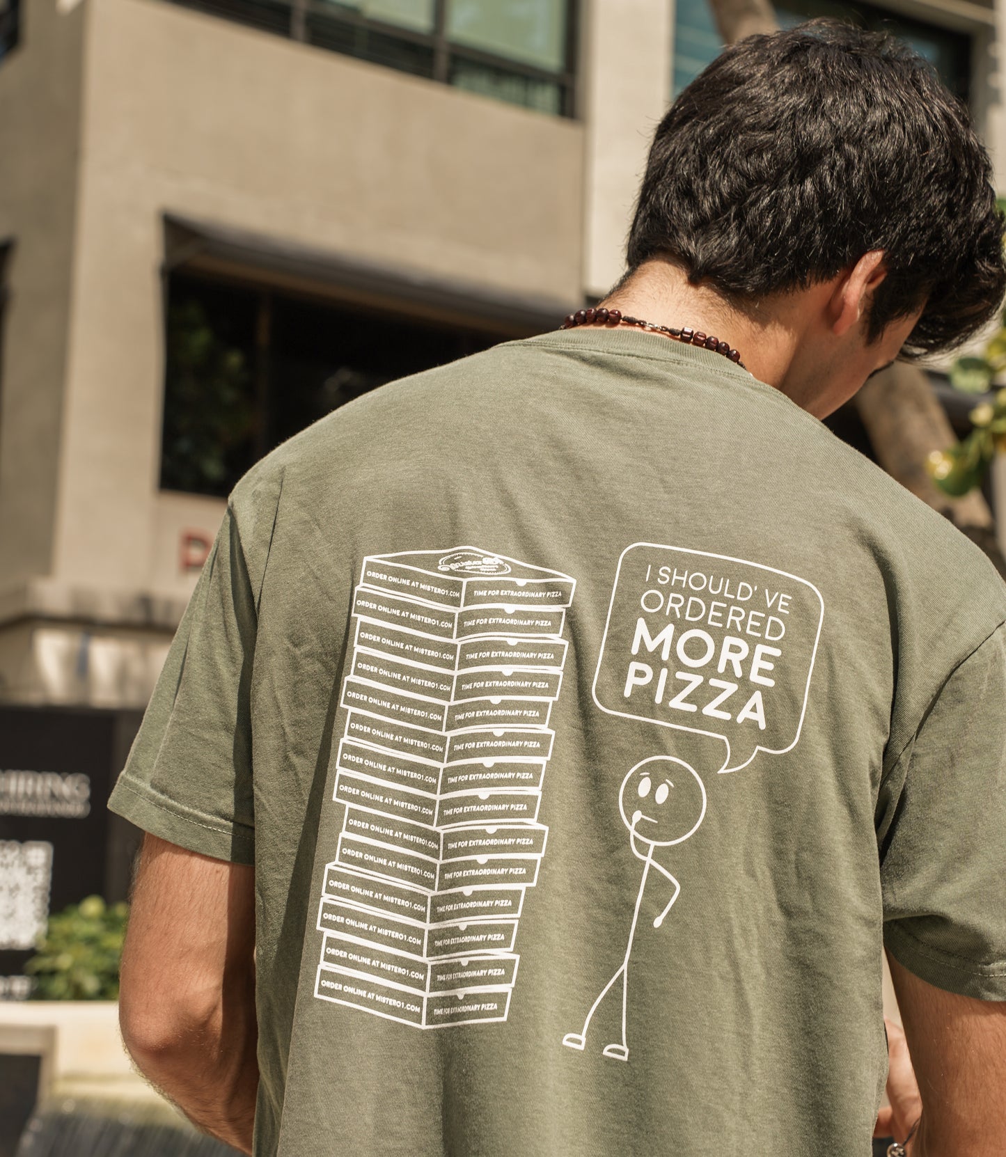"I Should've Ordered More Pizza" Tee - Green