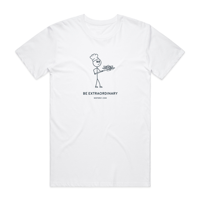 Stick Figure Classic Tee -White