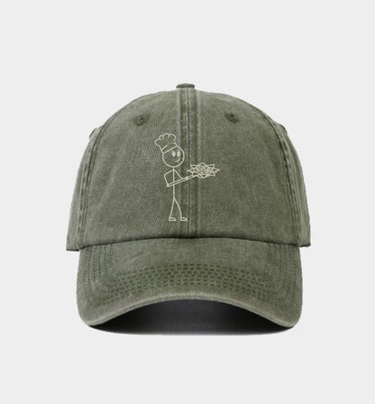 Stick Figure Classic Hat - Green