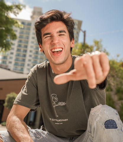 Stick Figure Classic Tee - Gray